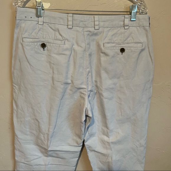 Brooks Brother Irish Linen Cotton Blend Light Baby Blue Chino Pants - Picture 6 of 9